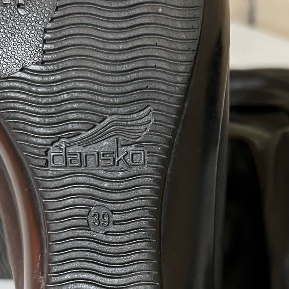 DANSKO Devin Black Leather Slouch Boots Size 39 - Picture 10 of 11